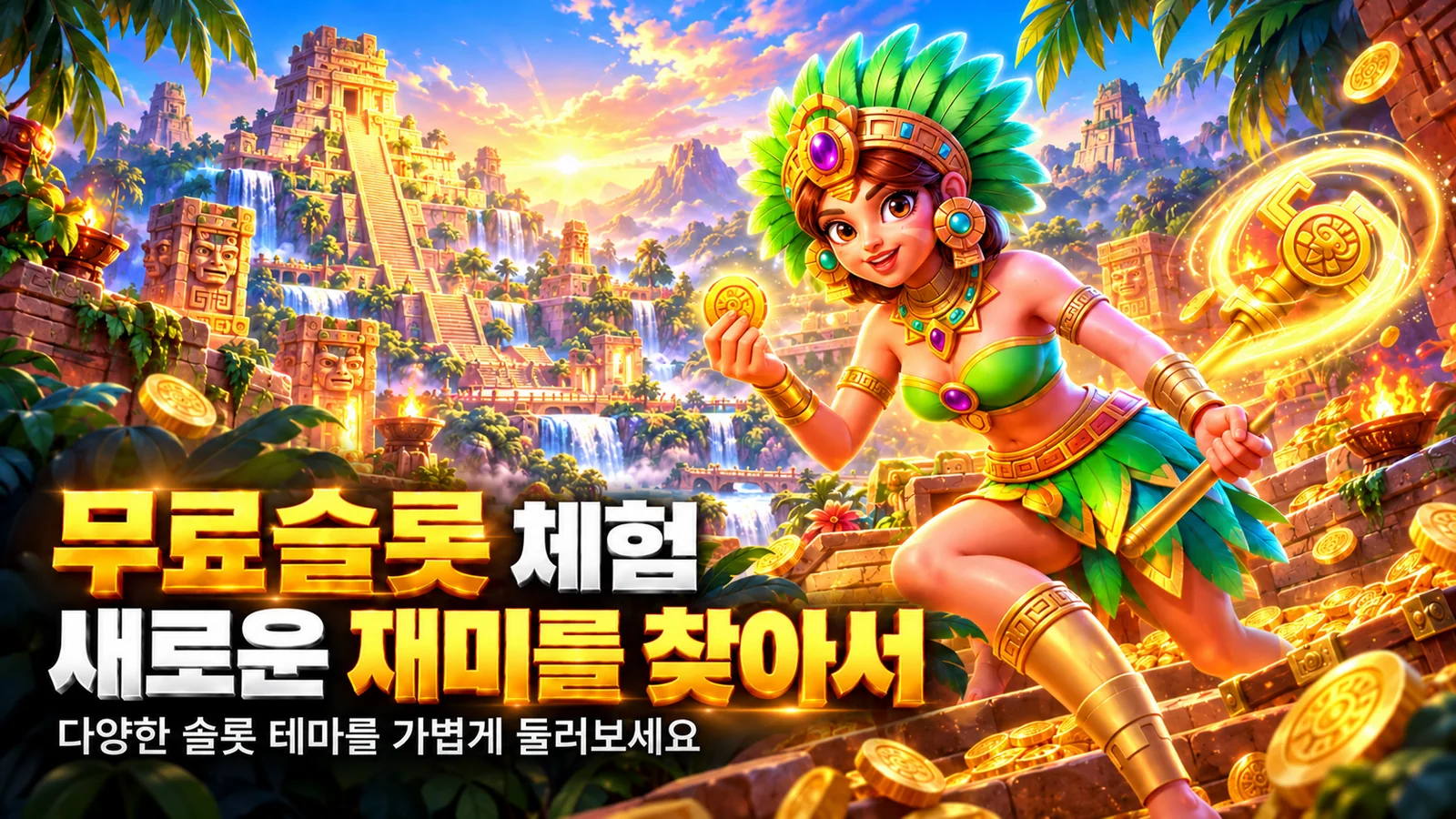 무료슬롯 체험 - 새로운 재미를 찾아서 (아즈텍 테마)